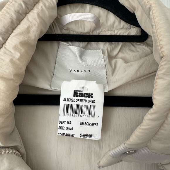 Varley Elle Light Padded Nylon Parka Nwt Light beige Small (easily fits medium) - Picture 14 of 14